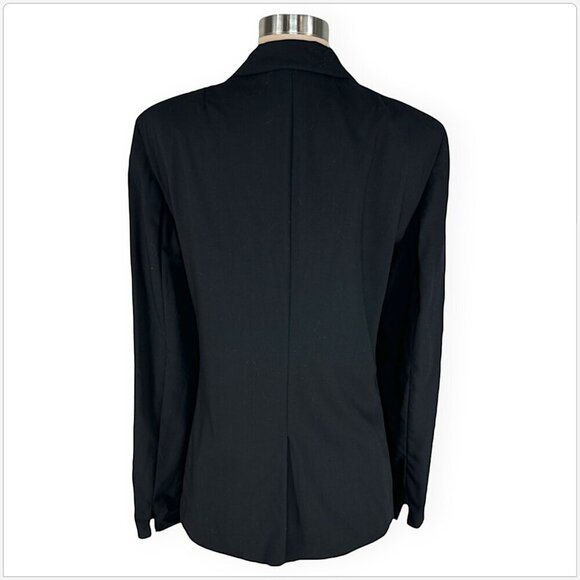 AKRIS Punto Black Long One-Button Jacket Blazer Business Career Suiting NEW 14 - Picture 5 of 9
